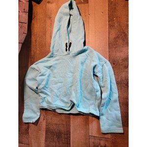 Kidpik xs cropped blue sweater hoodie youth